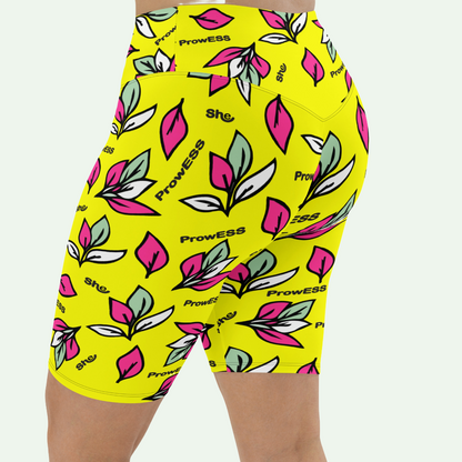 ProwESS She Logic Yellow Biker Shorts