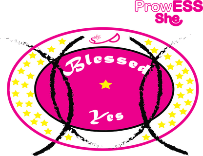 ProwESS She Blessed Yes Large Tote Bag