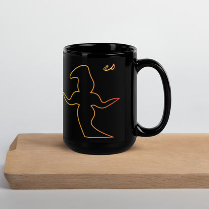 ProwESS She Mystery Woman Black Glossy Mug